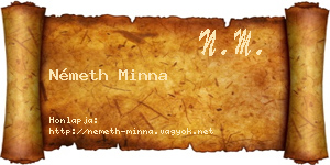 Németh Minna névjegykártya